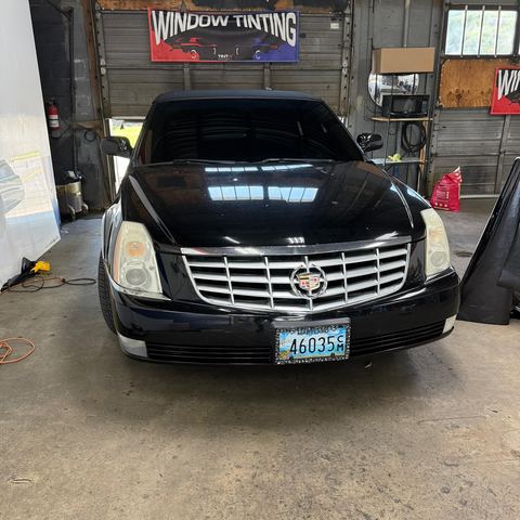Window tint install: Cadillac DTS