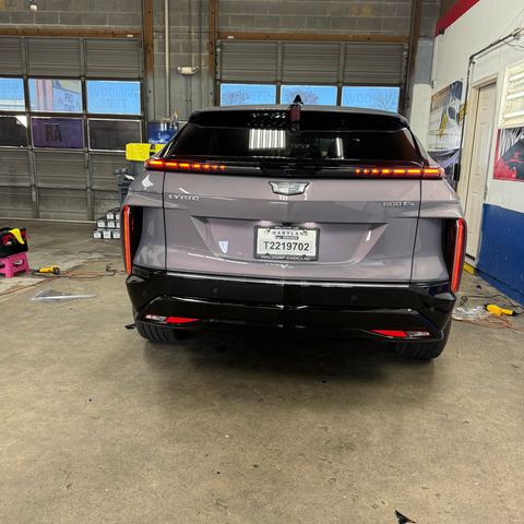 Window tint install: Cadillac Lyriq, rear