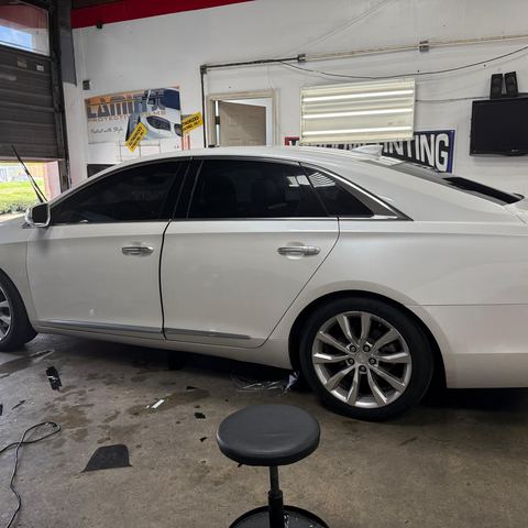 Window tint install: Cadillac XTS