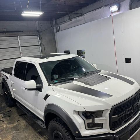 Window tint install: Ford F-150 Raptor